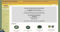 Desktop Screenshot of marshallfloralproducts.com